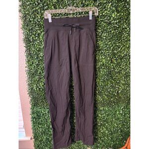 Lululemon Dance Studio Mid-Rise Full Length Pant Dress Black Sz 4